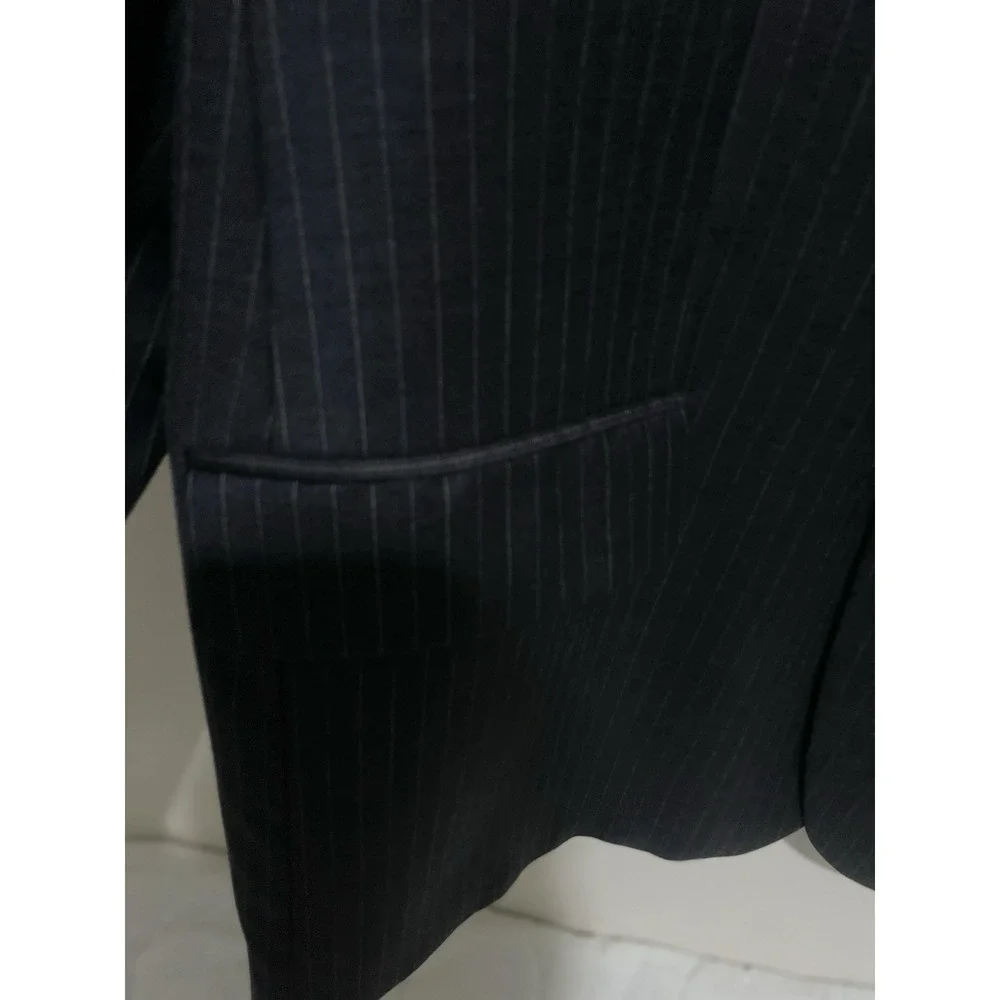 Ralph Lauren Men's 50R Charcoal Pinstripe Wool Sports Coat Blazer